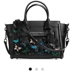 Coach Swagger Butterfly Appliqué Bag